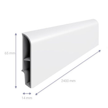 zocalo blanco redondo sempla