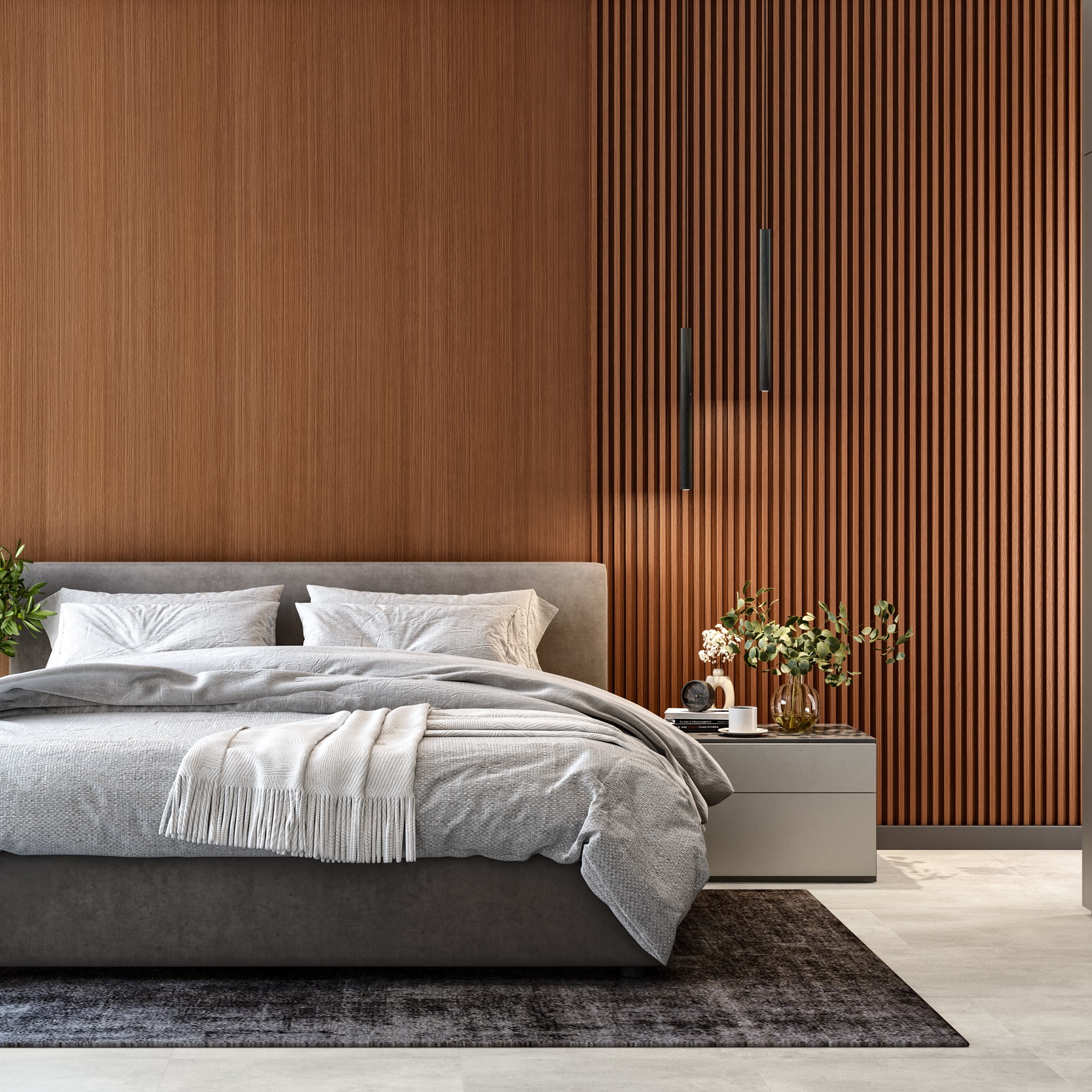 Panel decorativo liso MPC XL Mocca Oak
